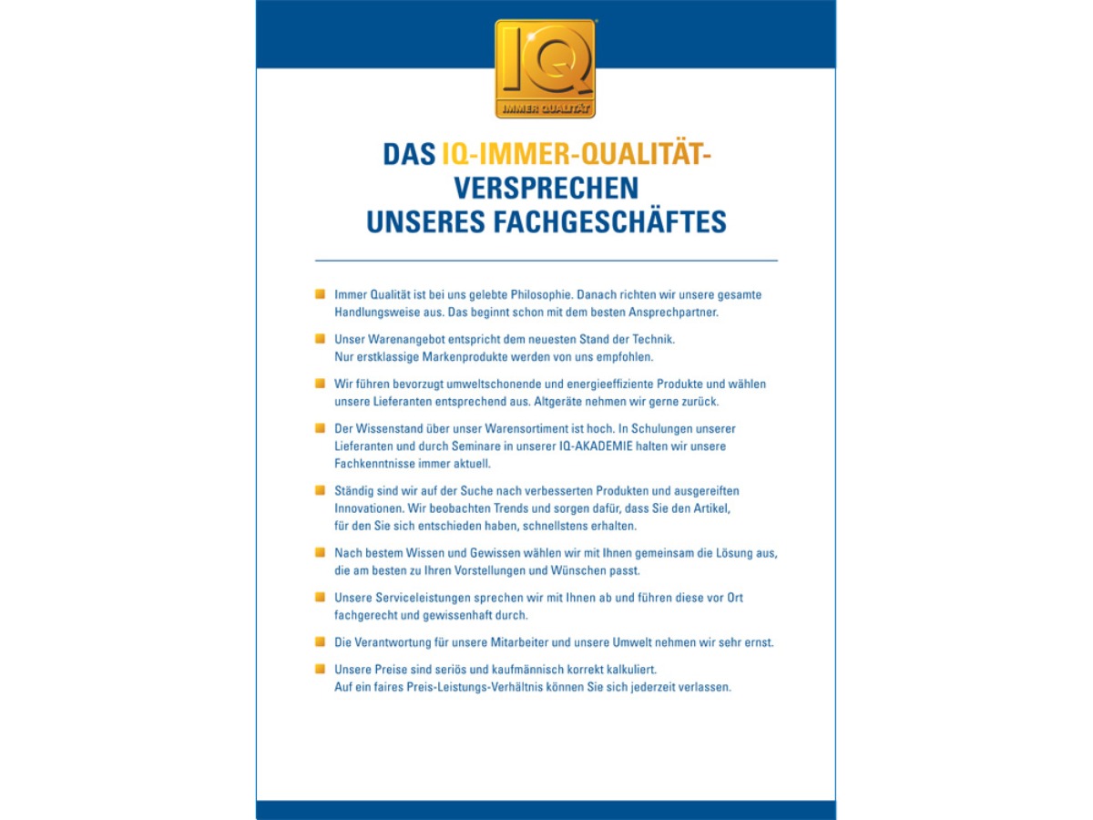 IQ = Immer Qualität